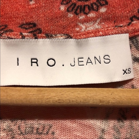 🍉 IRO Jeans Nungui Bandana Print Linen Tank Top - Picture 2 of 8